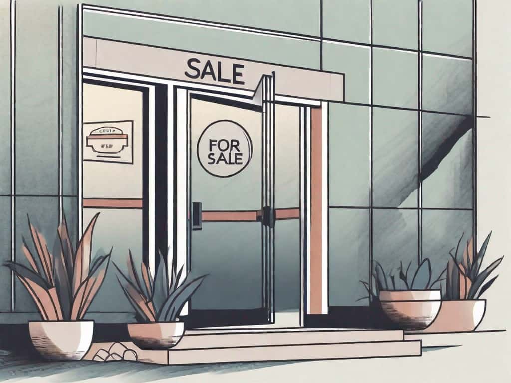 A counseling center with a "for sale" sign in the front