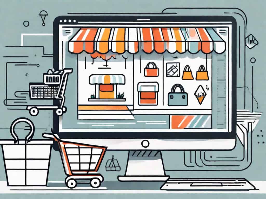 A computer screen displaying an online marketplace for dropshipping businesses