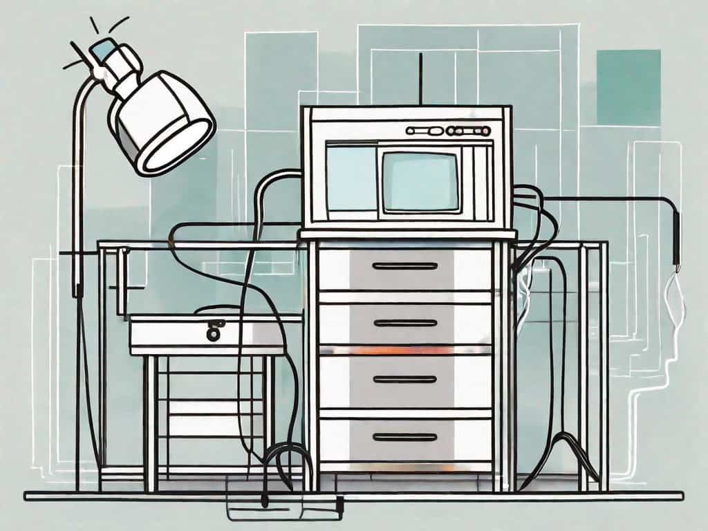 A medical device like a stethoscope