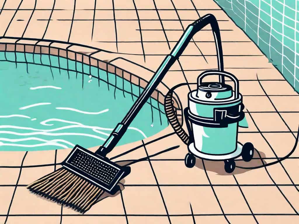 A pool cleaning equipment like a net