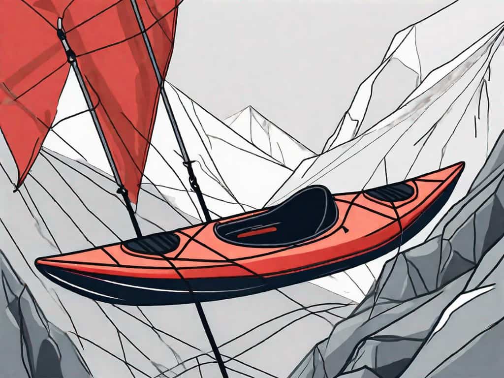 Various adventure sports equipment such as a kayak