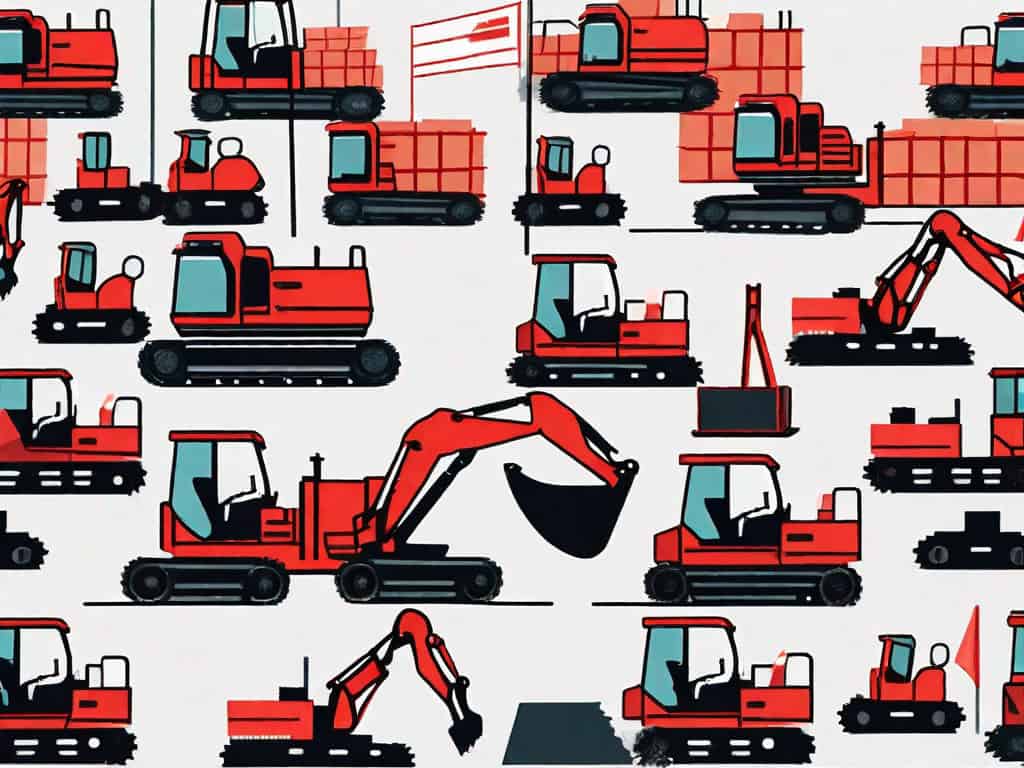A set of equipment like a forklift