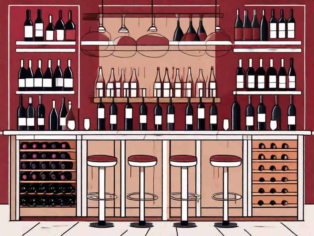 A wine bar with certain elements like a poorly maintained wine cellar
