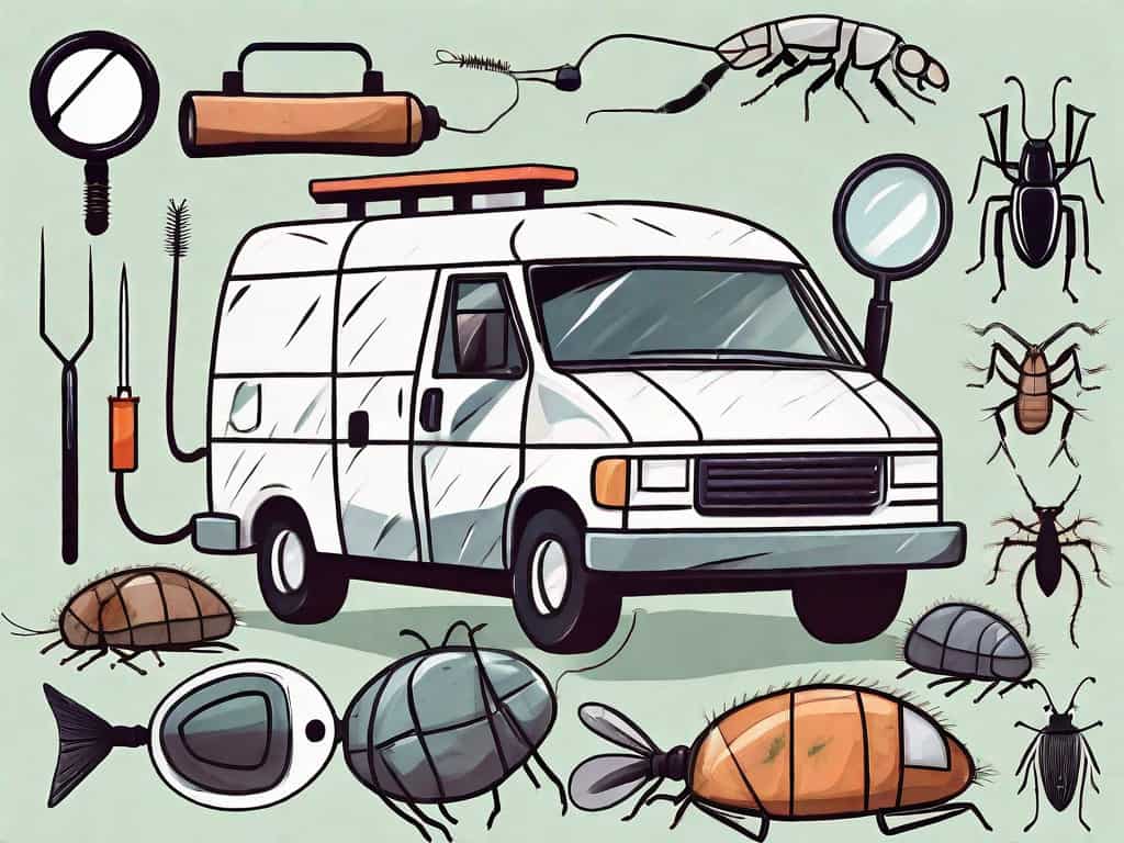 A pest control van