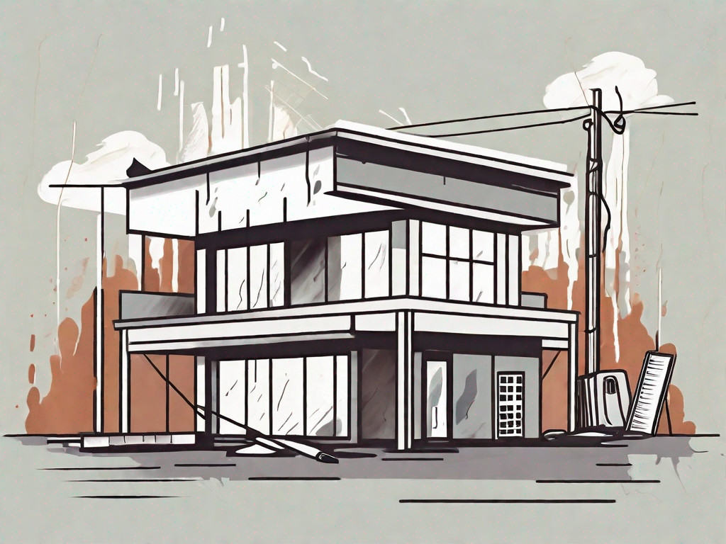 A disaster restoration business scene