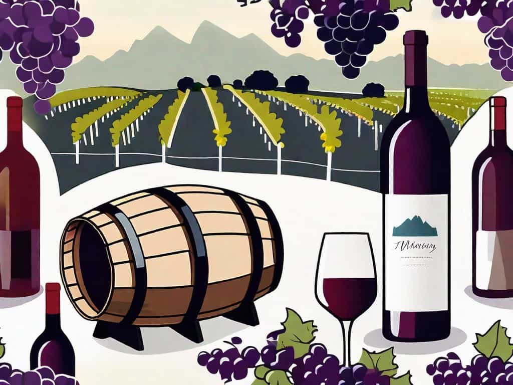 A scenic winery landscape