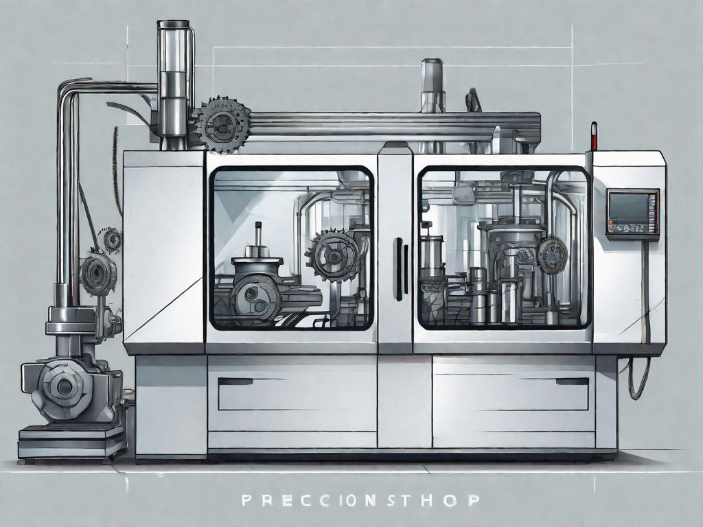A precision machine shop with various types of high-tech machinery