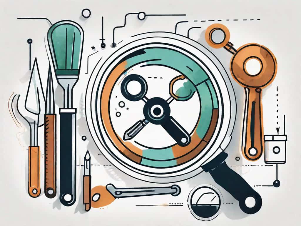 A home services firm building with various symbols like a wrench