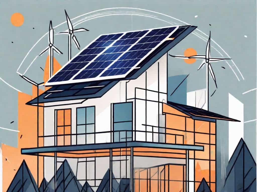 A solar panel company building with solar panels on the roof