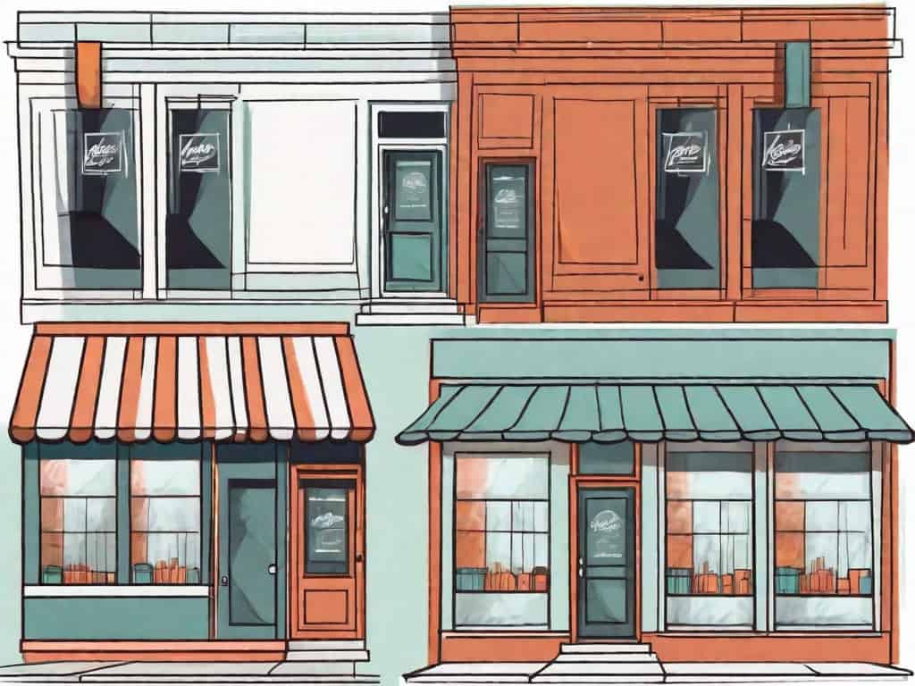 Two store fronts