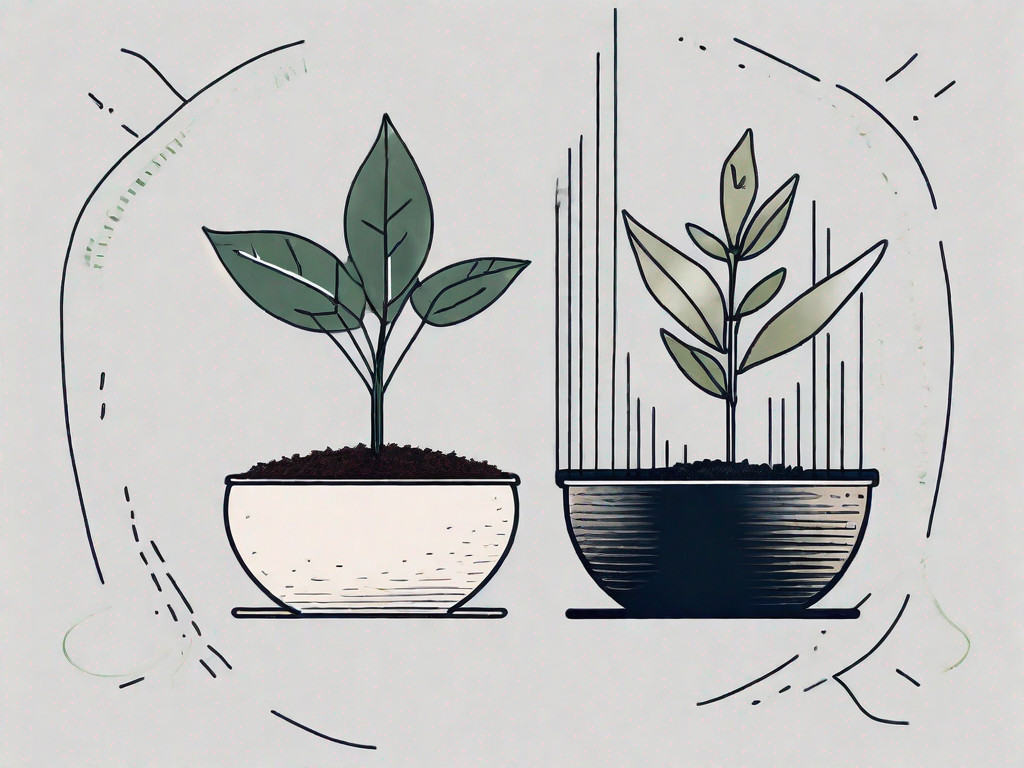 Two different types of plants