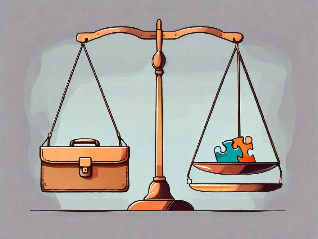 Two scales balanced evenly