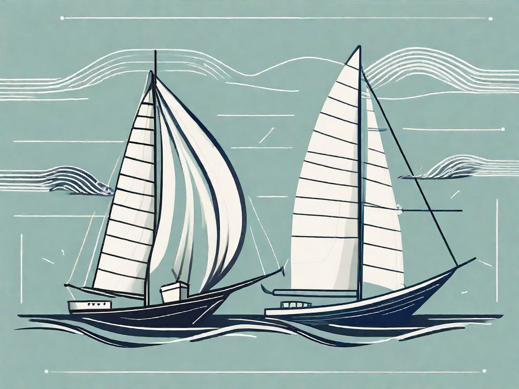 Two ships at sea