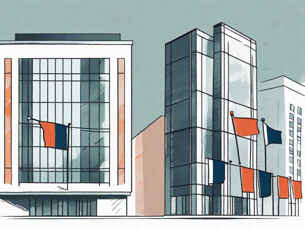 Two office buildings side by side