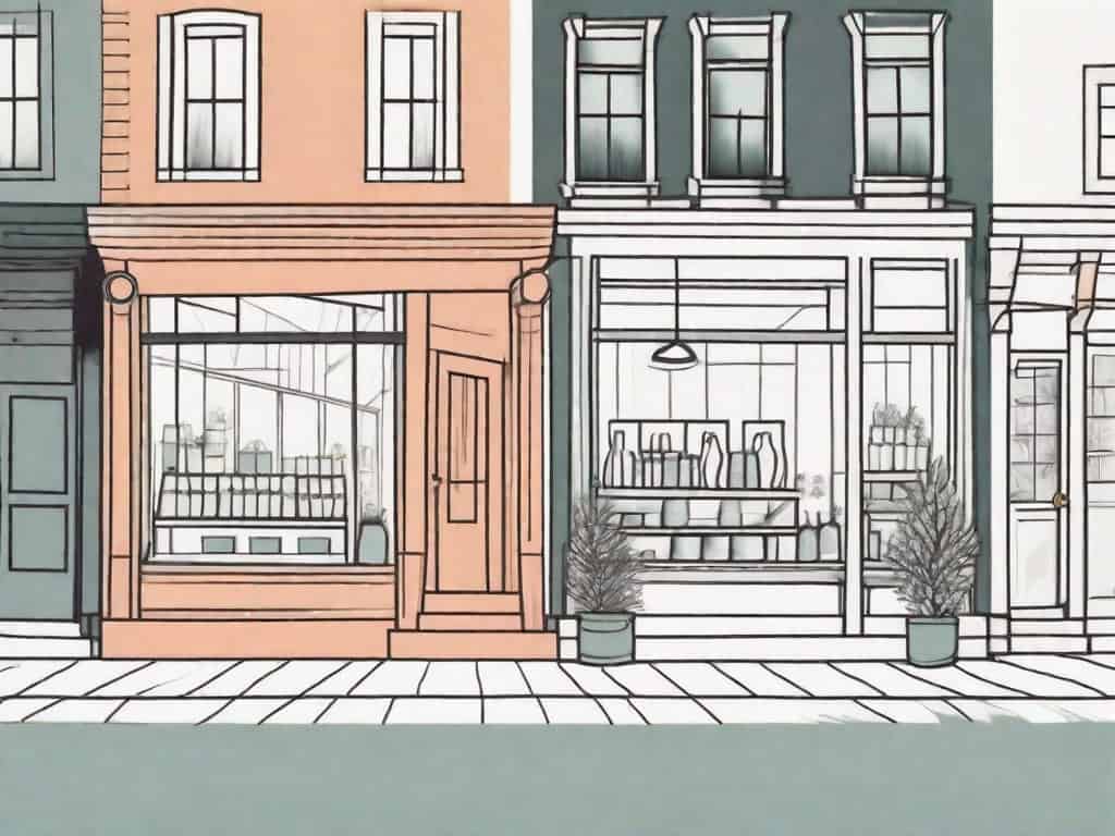 Two contrasting shops; one well-maintained