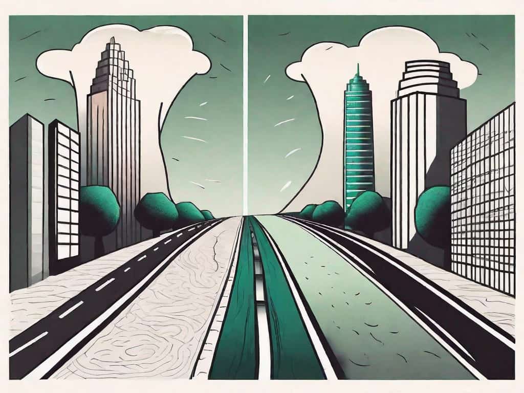 Two different roads