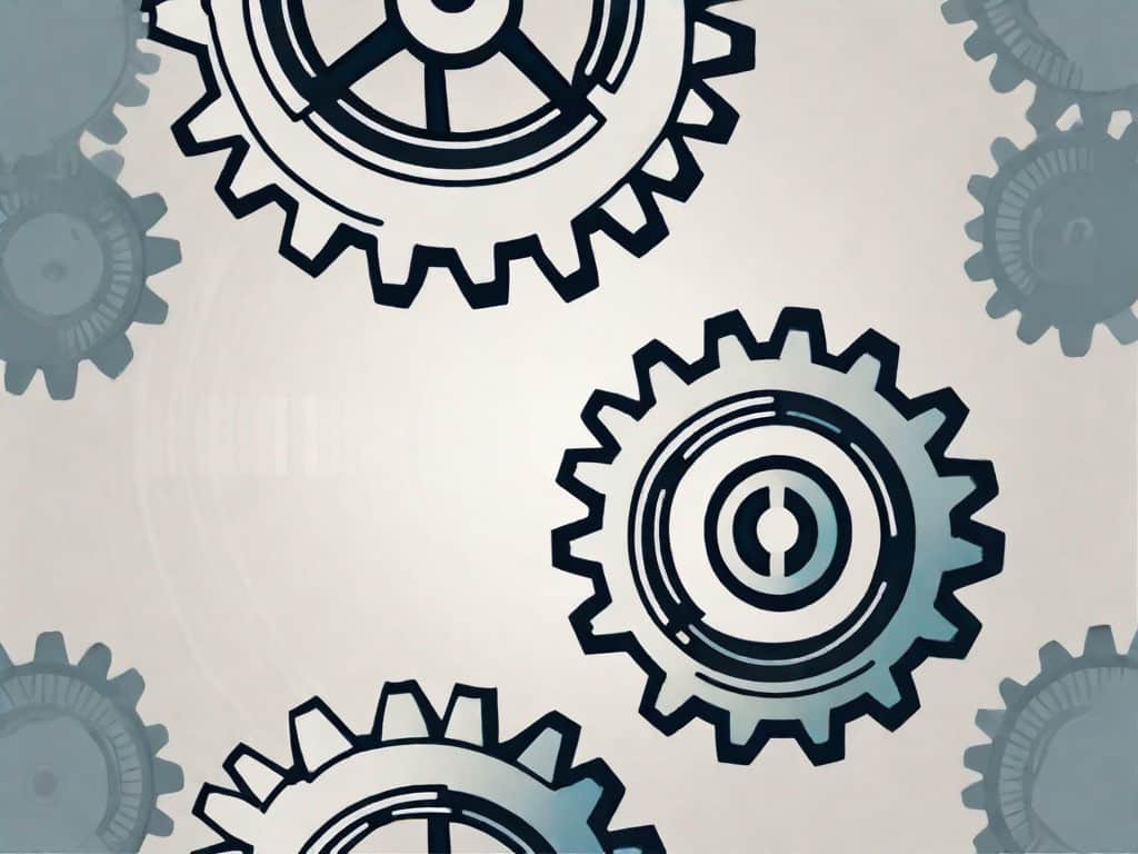 Two gears interlocking