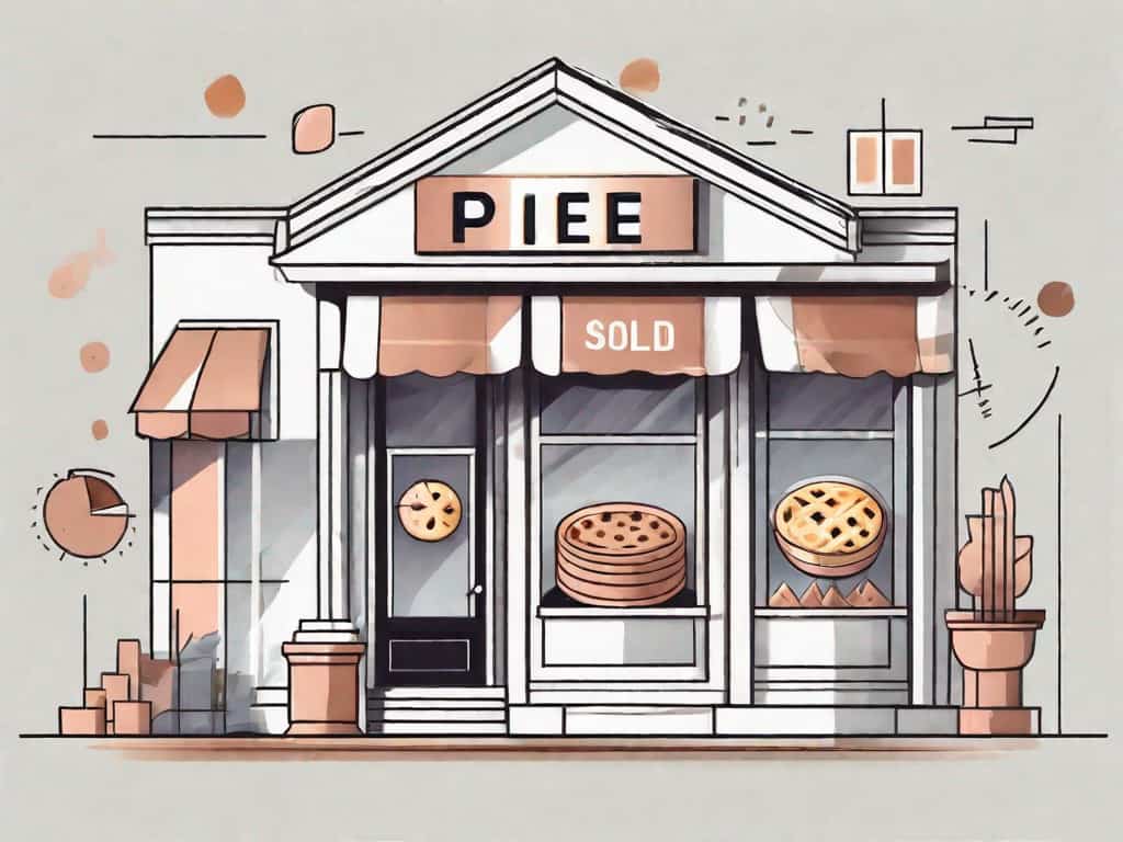 A business storefront with a sold sign
