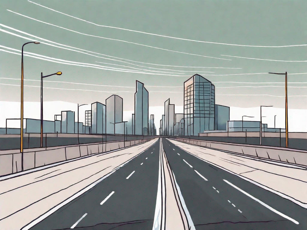 A highway stretching into the horizon