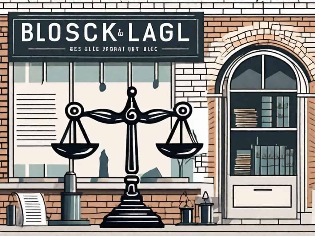 A traditional brick and mortar business with a for sale sign