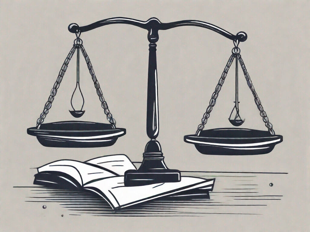 A scale balancing a contract and a business establishment