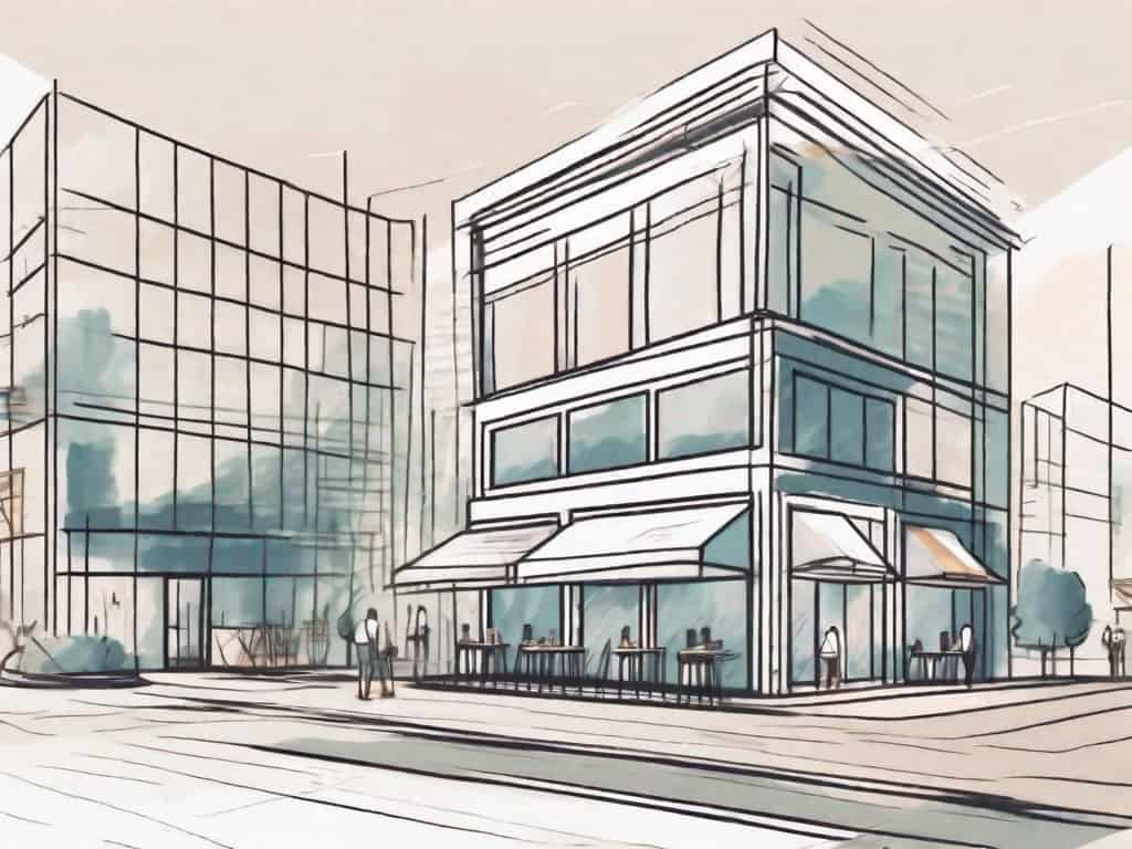 A variety of physical business establishments like a restaurant